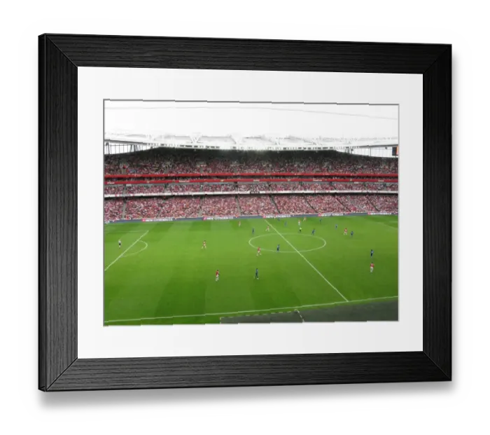 Framed Print : Arsenal's Historic 1:0 Victory Over Real Madrid at Emirates Stadium: An Iconic Moment in Football History with Citroen's Presence