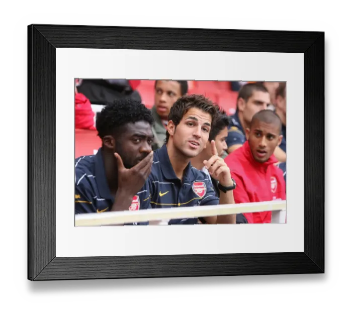 Framed Print : Cesc Fabregas: Arsenal's Emirates Cup Hero vs Real Madrid (3 / 8 / 2008)