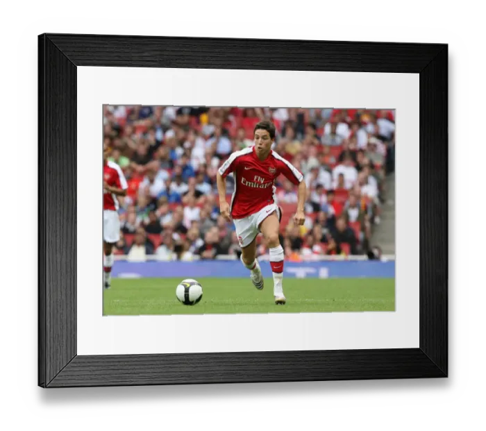 Framed Print : Samir Nasri's Victory Goal: Arsenal 1-0 Real Madrid, Emirates Cup, 2008