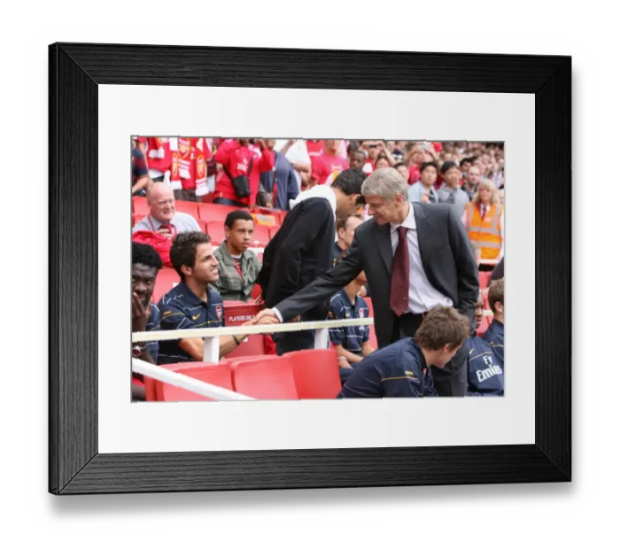 Framed Print : Arsenal manager Arsene Wenger with Cesc Fabregas Framed Print : Arsenal manager Arsene Wenger with Cesc Fabregas