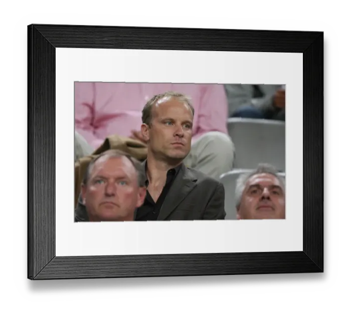 Framed Print : Dennis Bergkamp (Ajax coach)
