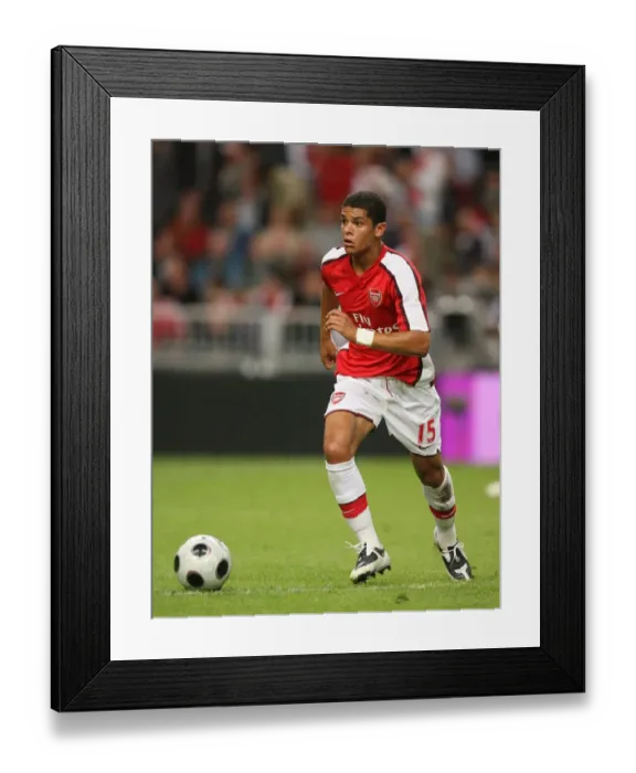 Framed Print : Denilson's Triumph: Arsenal's Thrilling 3-2 Victory Over Ajax, Amsterdam Tournament, 2008