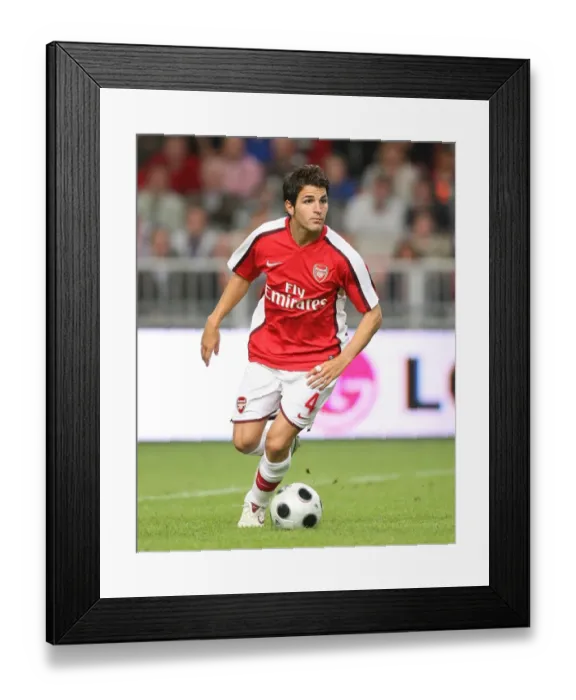 Framed Print : Cesc Fabregas: Leading Arsenal to Victory over Ajax at the Amsterdam Tournament, 2008 Framed Print : Cesc Fabregas: Leading Arsenal to Victory over Ajax at the Amsterdam Tournament, 2008