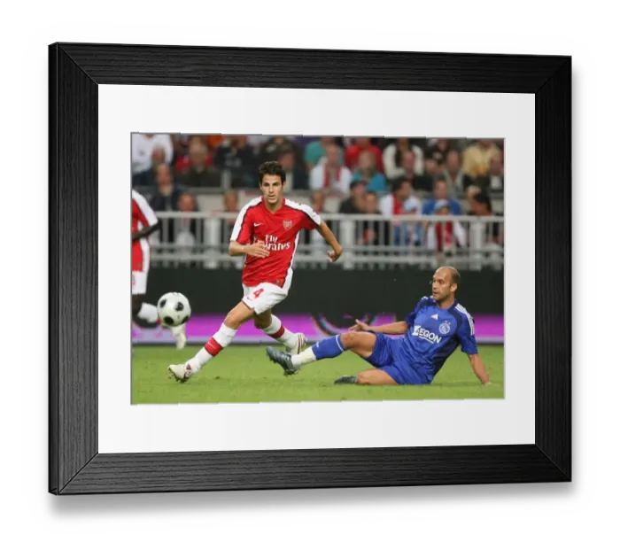 Framed Print : Cesc Fabregas (Arsenal) Gabi (Ajax)