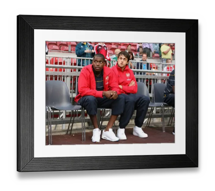 Framed Print : Jay Thomas and Lucasz Fabianski (Arsenal) Framed Print : Jay Thomas and Lucasz Fabianski (Arsenal)