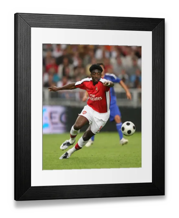 Framed Print : Kolo Toure: Arsenal's Hero in Amsterdam Tournament Victory over Ajax (2008): 3-2