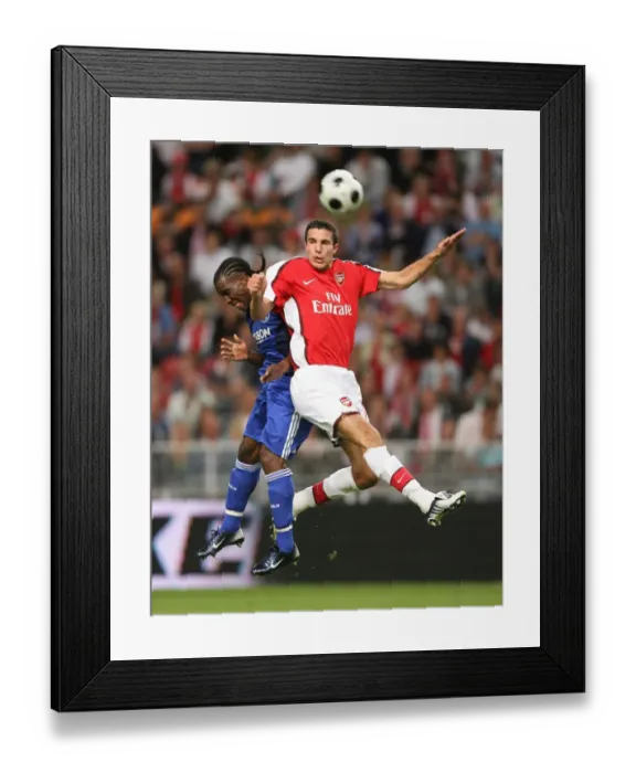 Framed Print : Van Persie's Brilliance: Arsenal Overpowers Anita and Ajax 3-2 at Amsterdam Tournament