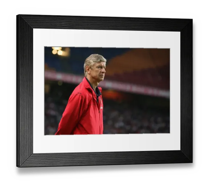 Framed Print : Arsene Wenger Faces Defeat: Ajax 2-3 Arsenal, Amsterdam Tournament, Amsterdam Arena, 2008