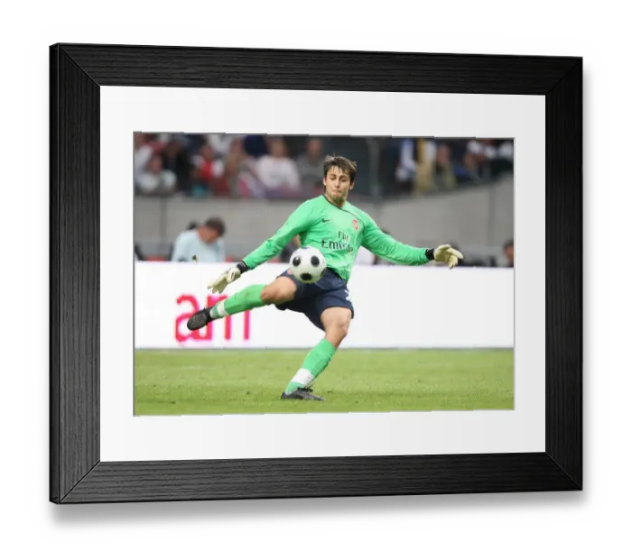 Framed Print : Arsenal's Lukasz Fabianski in Action Against Seville at the 2008 Amsterdam Tournament Framed Print : Arsenal's Lukasz Fabianski in Action Against Seville at the 2008 Amsterdam Tournament