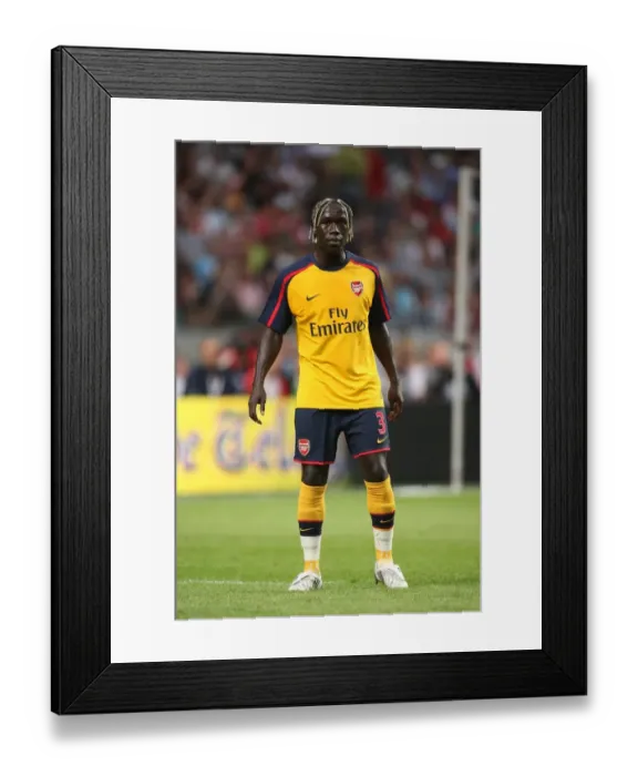 Framed Print : Bacary Sagna in Action for Arsenal Against Seville at the Amsterdam Tournament, 2008