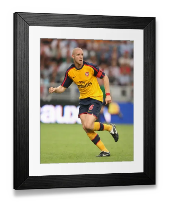 Framed Print : Philippe Senderos in Action for Arsenal Against Seville at the Amsterdam Tournament, 2008