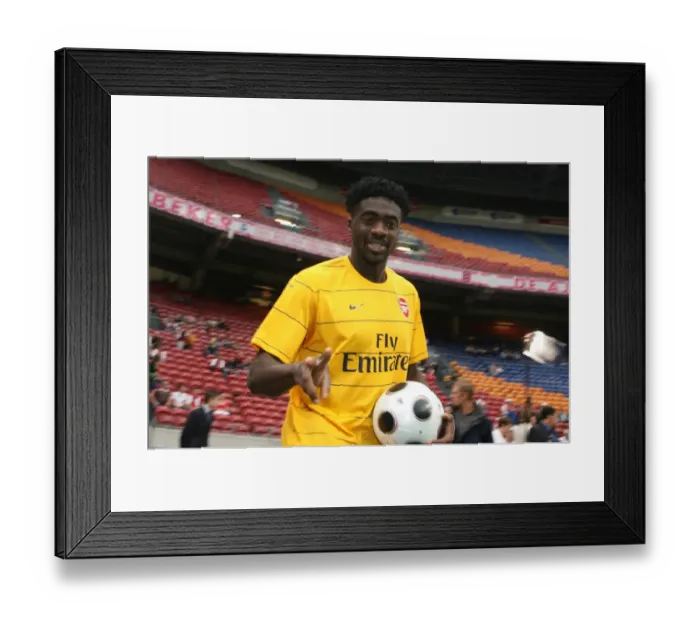 Framed Print : Kolo Toure in Action for Arsenal Against Seville at the Amsterdam Tournament, 2008 Framed Print : Kolo Toure in Action for Arsenal Against Seville at the Amsterdam Tournament, 2008