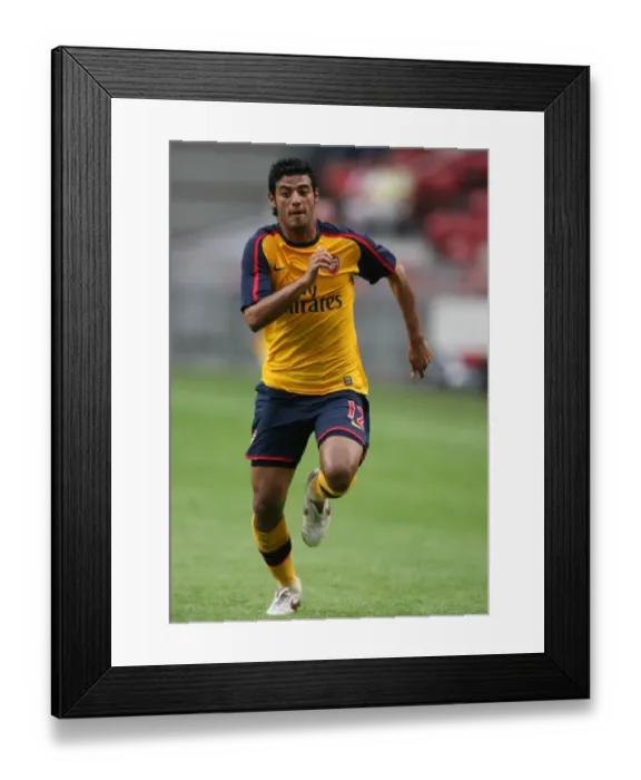 Framed Print : Carlos Vela in Action for Arsenal Against Sevilla at the Amsterdam Tournament, 2008