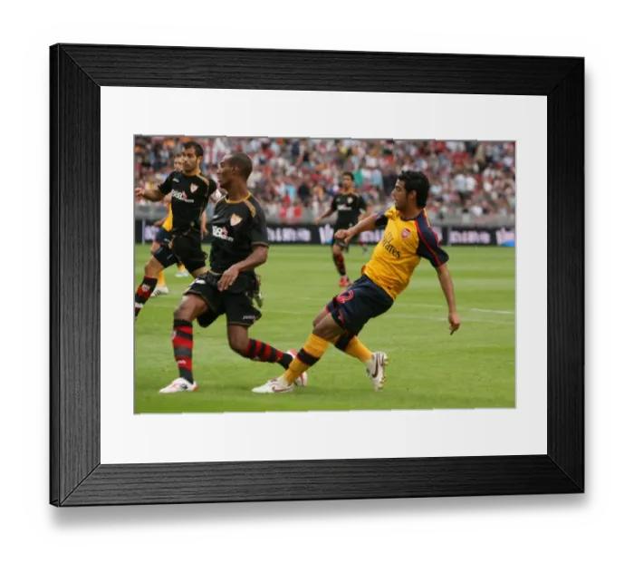 Framed Print : Vela's Strike: Beating Konko for Arsenal at the Amsterdam Tournament Framed Print : Vela's Strike: Beating Konko for Arsenal at the Amsterdam Tournament