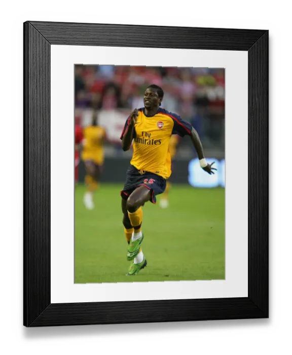 Framed Print : Adebayor's Brilliance: Arsenal's 2-0 Champions League Triumph Over FC Twente