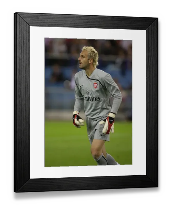 Framed Print : Manuel Almunia's Shining Moment: Arsenal's 2-0 Victory Over FC Twente in the Champions League Framed Print : Manuel Almunia's Shining Moment: Arsenal's 2-0 Victory Over FC Twente in the Champions League
