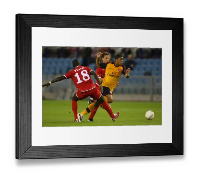 Framed Print : Denulson (Arsenal) Cheick Tiote (FC Twente)