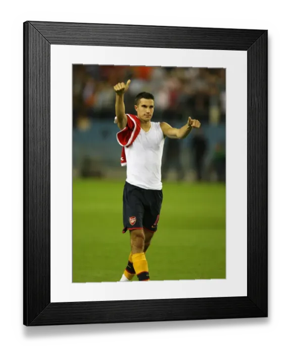 Framed Print : Van Persie's Triumph: Arsenal's 2-0 Win Over FC Twente, Champions League Qualifiers 2008 Framed Print : Van Persie's Triumph: Arsenal's 2-0 Win Over FC Twente, Champions League Qualifiers 2008