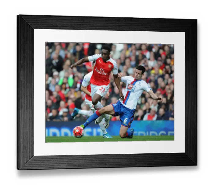 Framed Print : Intense Arsenal vs Crystal Palace Showdown: April 2016 at Emirates Stadium