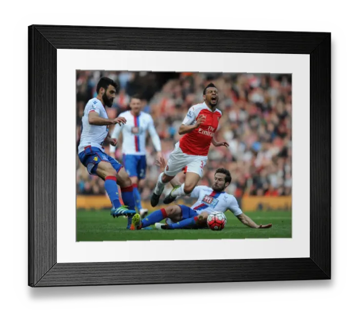 Framed Print : Intense Rivalry: Coquelin vs. Jedinak in the Arsenal vs. Crystal Palace Clash, April 2016 Framed Print : Intense Rivalry: Coquelin vs. Jedinak in the Arsenal vs. Crystal Palace Clash, April 2016