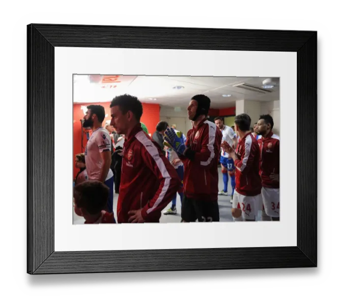 Framed Print : Arsenal: Koscielny and Cech in Action against Crystal Palace (2015-16)