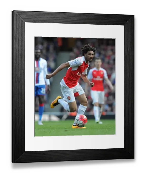 Framed Print : Mohamed Elneny: Arsenal's Midfield Maestro vs Crystal Palace, Premier League 2015-16