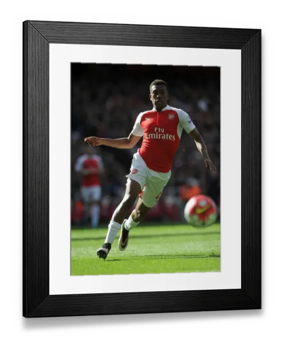 Framed Print : Arsenal's Alex Iwobi in Action Against Crystal Palace, Premier League 2015-16