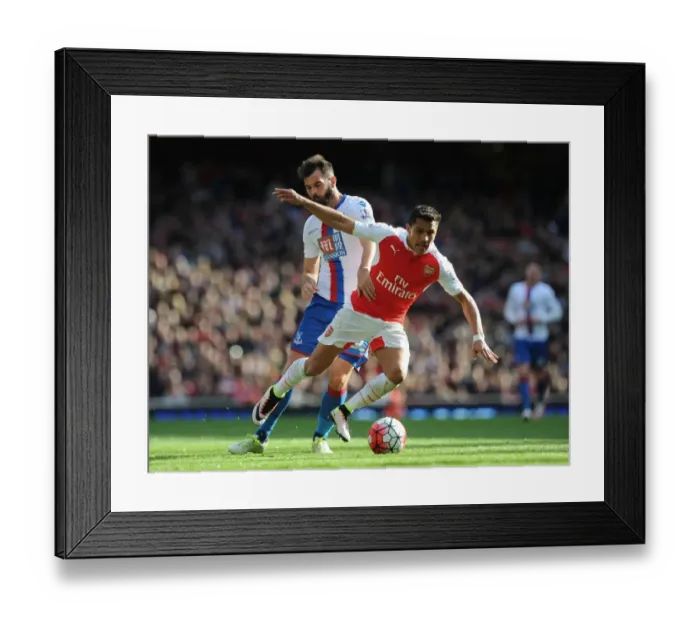 Framed Print : Joe Ledley Fouls Alexis Sanchez: Arsenal vs Crystal Palace, Premier League 2015-16 Framed Print : Joe Ledley Fouls Alexis Sanchez: Arsenal vs Crystal Palace, Premier League 2015-16