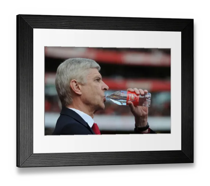 Framed Print : Arsene Wenger: Arsenal Manager Before Arsenal vs Crystal Palace, Premier League 2015-16