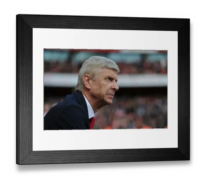 Framed Print : Arsene Wenger: Arsenal Manager before Arsenal vs. Crystal Palace (2015-16) Framed Print : Arsene Wenger: Arsenal Manager before Arsenal vs. Crystal Palace (2015-16)