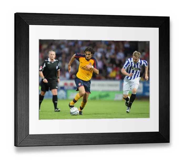 Framed Print : Nacer Barazite on the runs that leads to his goal