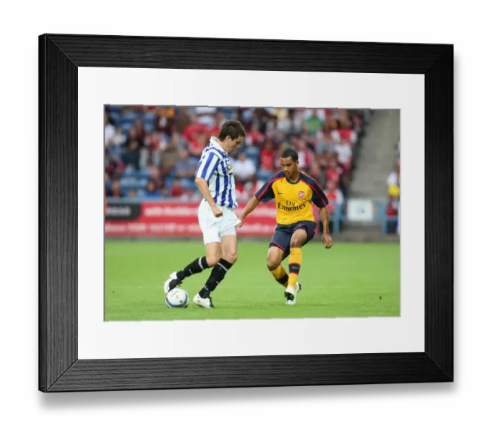 Framed Print : Theo Walcott's Slick Nutmeg: Arsenal's Win Over Huddersfield, 2008 Pre-Season Friendly
