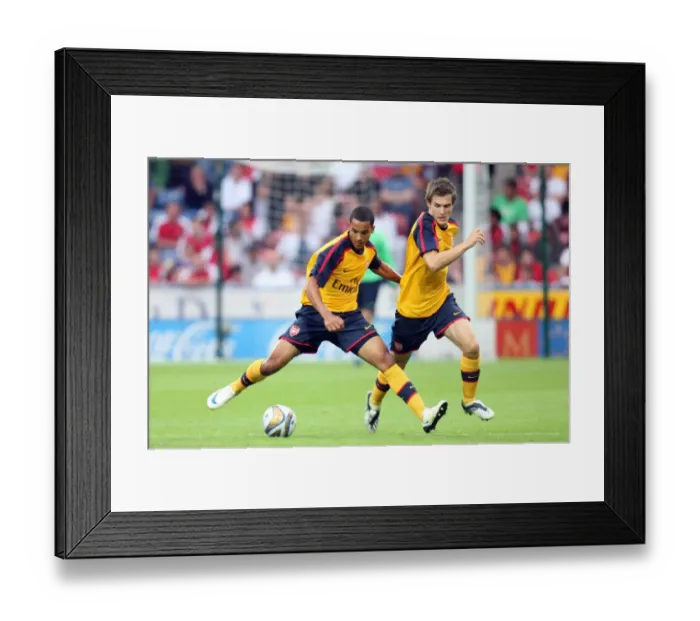 Framed Print : Theo Walcott and Aaron Ramsey (Arsenal) Framed Print : Theo Walcott and Aaron Ramsey (Arsenal)