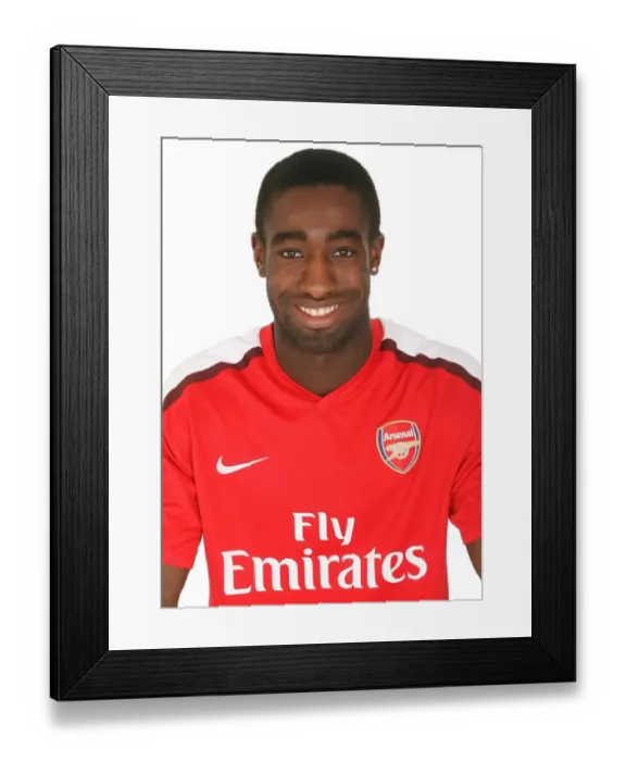 Framed Print : Arsenal Football Club: Johan Djourou at Emirates Stadium (2008)