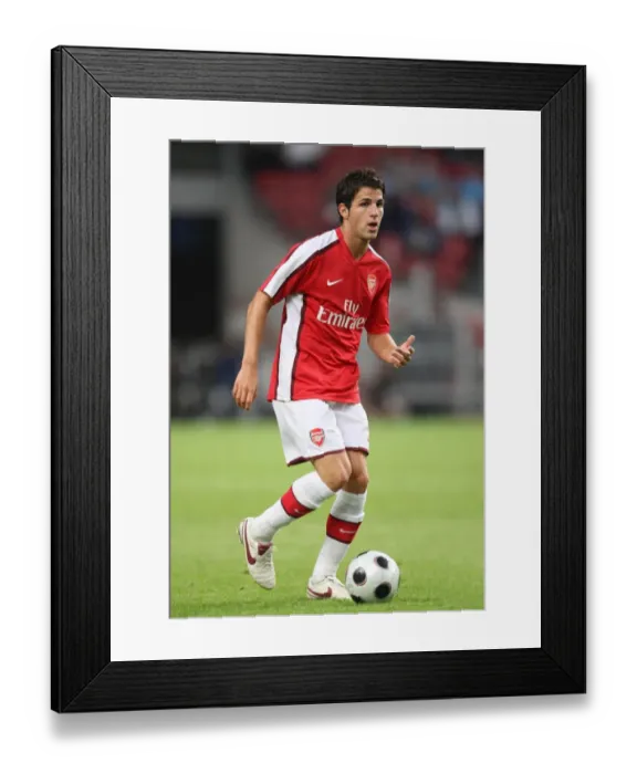 Framed Print : Triumph at Amsterdam: Cesc Fabregas Leads Arsenal to Victory over Ajax (2008)