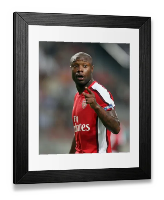 Framed Print : Glory for Gallas: Arsenal's Thrilling Comeback Victory Against Ajax (2-3), Amsterdam Tournament 2008