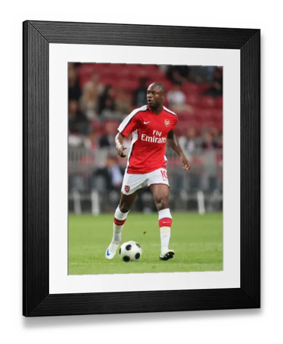 Framed Print : Glory for Gallas: Arsenal's Thrilling Comeback (2-3) Against Ajax at the Amsterdam Tournament (2008)