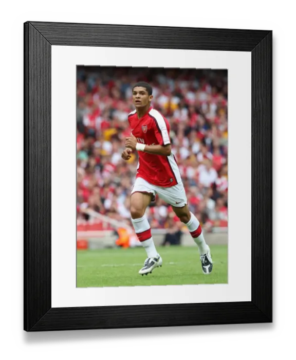 Framed Print : Denilson's Triumph: Arsenal 1-0 Real Madrid, Emirates Cup 2008