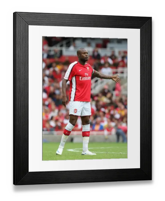 Framed Print : Arsenal's Glory: William Gallas Scores the Winner Against Real Madrid in the Emirates Cup 2008