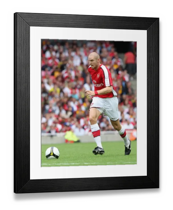 Framed Print : Senderos Game-Winning Goal: Arsenal 1-0 Real Madrid, Emirates Cup 2008