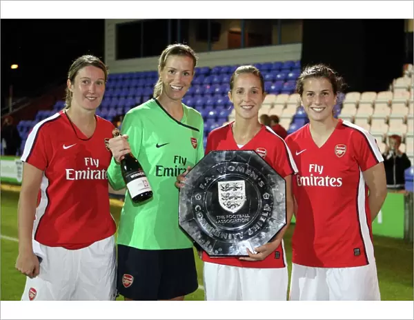 Ciara Grant, Emma Byrne, Yvonne Tracey and Niamh Fahey (Arsenal)