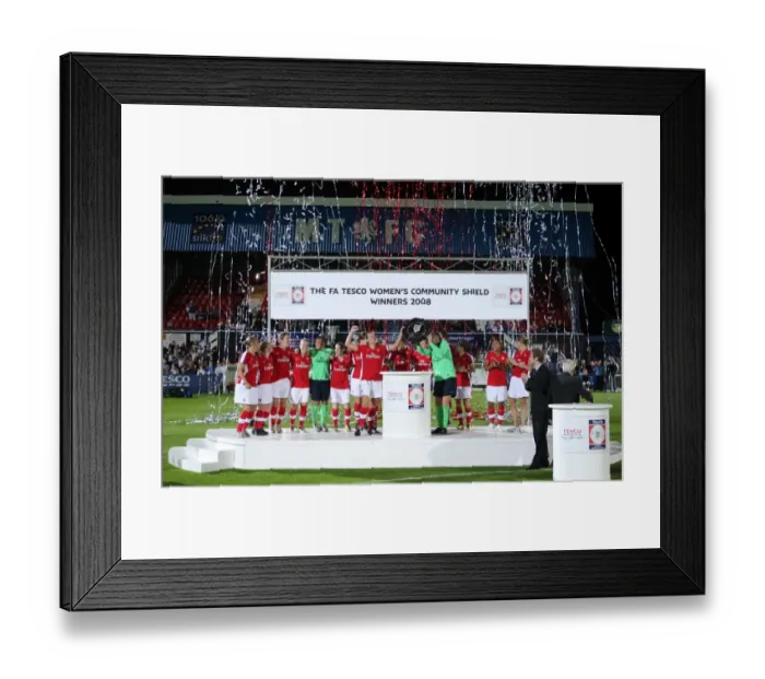 Framed Print : Arsenal Ladies Celebrate Community Shield Victory: 1-0 Win Over Everton Ladies Framed Print : Arsenal Ladies Celebrate Community Shield Victory: 1-0 Win Over Everton Ladies