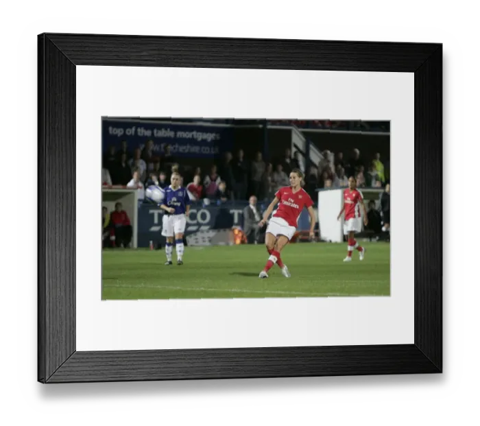 Framed Print : Kelly Smith scores Arsenals goal Framed Print : Kelly Smith scores Arsenals goal