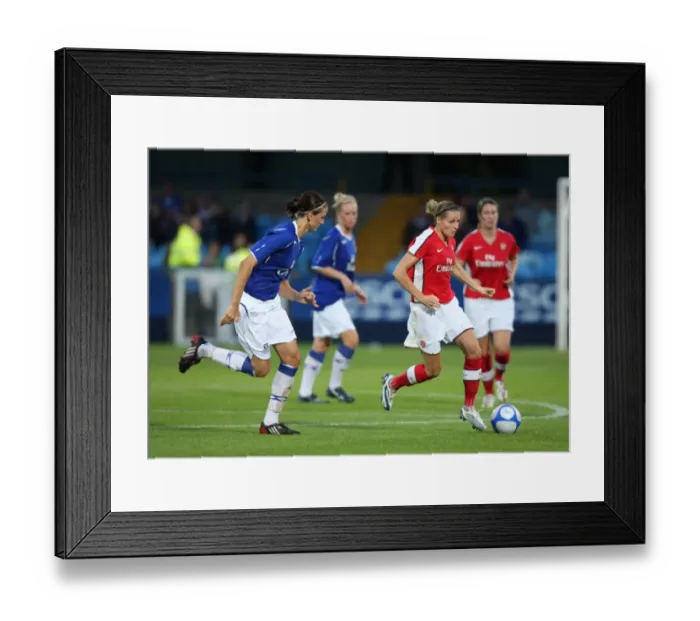 Framed Print : Kelly Smith (Arsenal) Jill Scott (Everton)