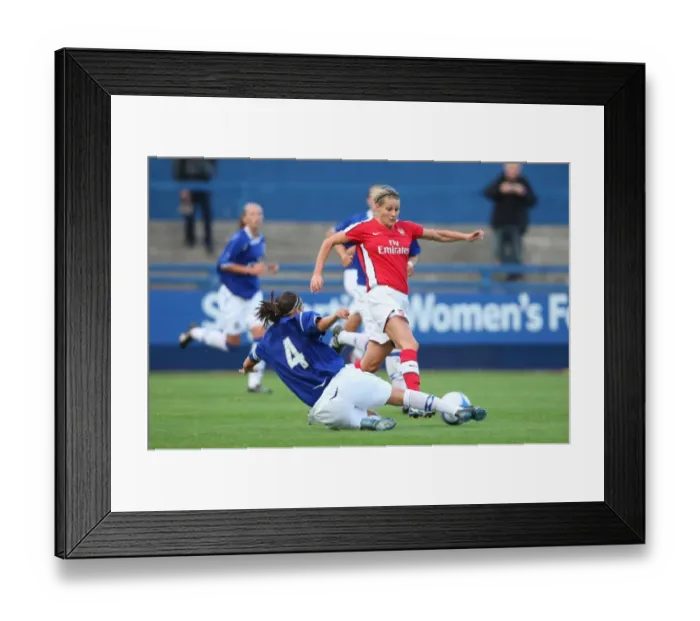 Framed Print : Kelly Smith (Arsenal) Fara Williams (Everton)