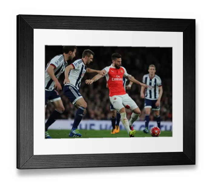 Framed Print : Giroud Stands Firm: Arsenal vs. West Brom, 2015-16 - Olivier Giroud Fends Off Craig Dawson Framed Print : Giroud Stands Firm: Arsenal vs. West Brom, 2015-16 - Olivier Giroud Fends Off Craig Dawson