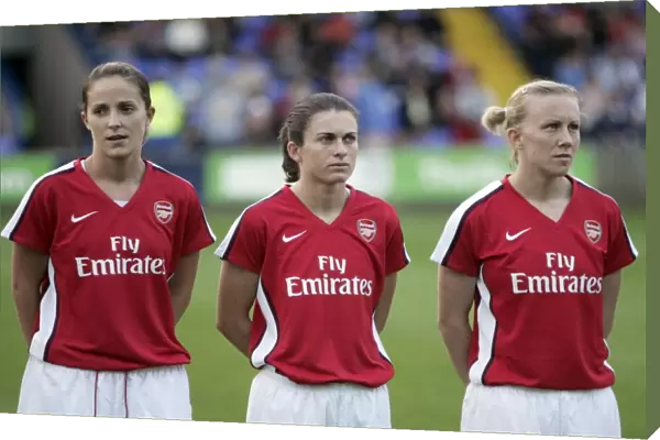 Yvonne Tracey, Karen carney and Laura Bassett (Arsenal)