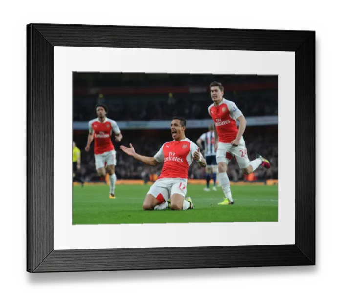 Framed Print : Alexis Sanchez's Thrilling Goal: Arsenal Triumphs Over West Bromwich Albion, Premier League 2015-16 Framed Print : Alexis Sanchez's Thrilling Goal: Arsenal Triumphs Over West Bromwich Albion, Premier League 2015-16