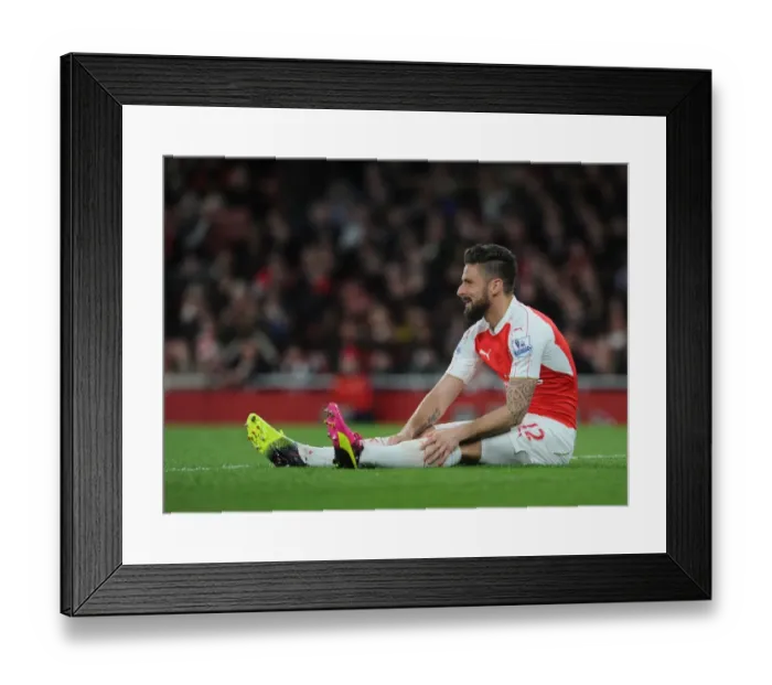 Framed Print : Olivier Giroud: In Action for Arsenal Against West Bromwich Albion, Premier League 2015-16 Framed Print : Olivier Giroud: In Action for Arsenal Against West Bromwich Albion, Premier League 2015-16