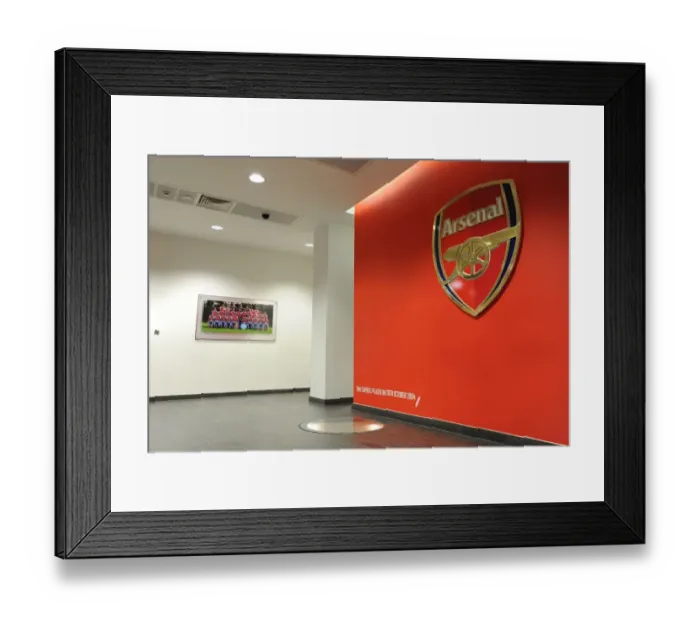 Framed Print : Arsenal Players Dramatic Entrance at Emirates Stadium vs. West Bromwich Albion (2015-16)
